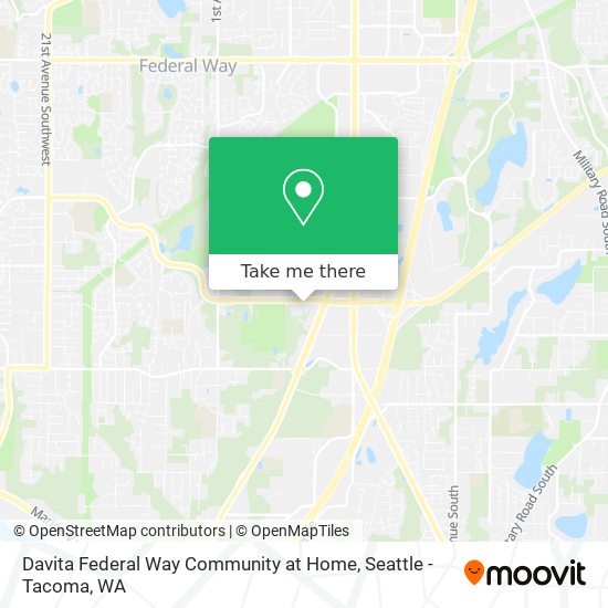 Davita Federal Way Community at Home map