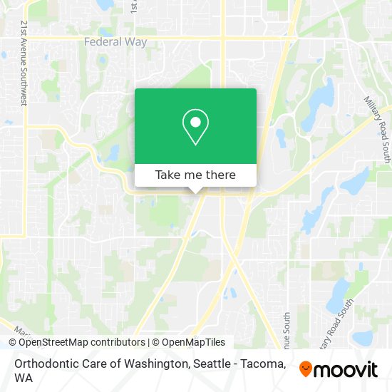 Orthodontic Care of Washington map