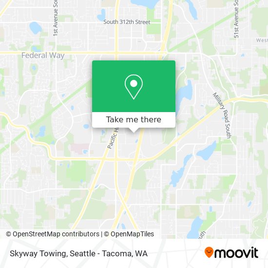 Skyway Towing map