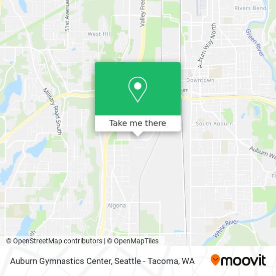 Mapa de Auburn Gymnastics Center