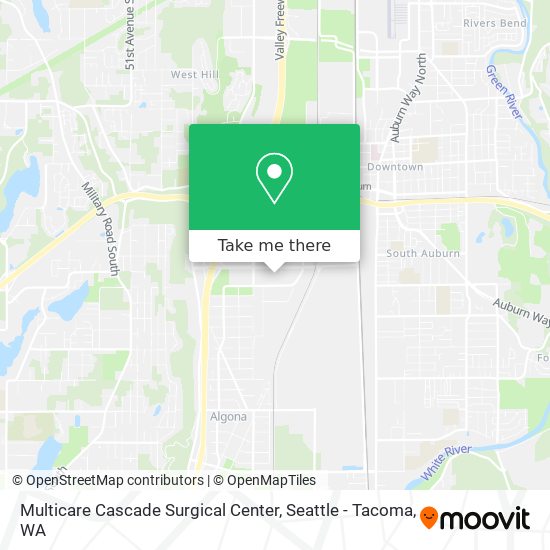 Multicare Cascade Surgical Center map