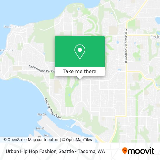 Urban Hip Hop Fashion map