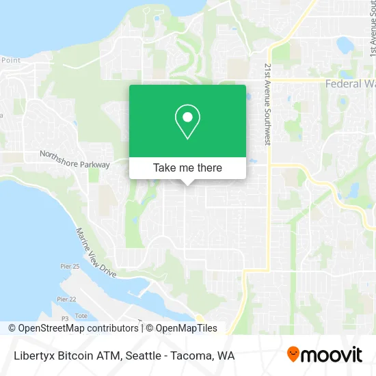 Mapa de Libertyx Bitcoin ATM