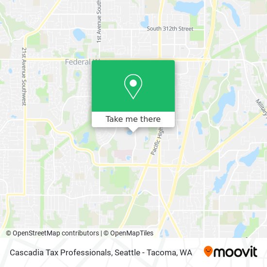 Cascadia Tax Professionals map