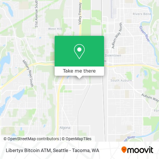 Mapa de Libertyx Bitcoin ATM