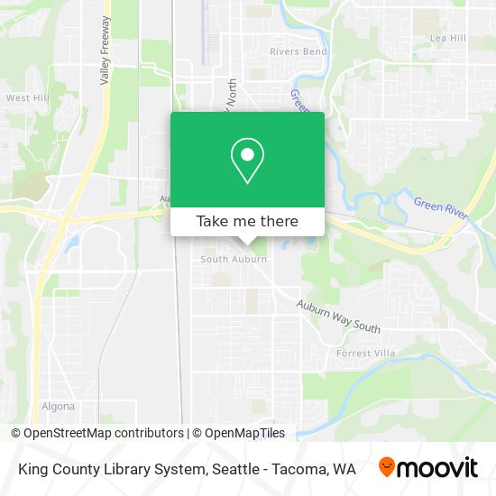 Mapa de King County Library System