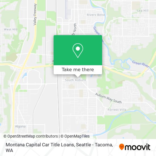 Mapa de Montana Capital Car Title Loans