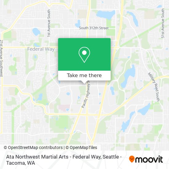 Mapa de Ata Northwest Martial Arts - Federal Way
