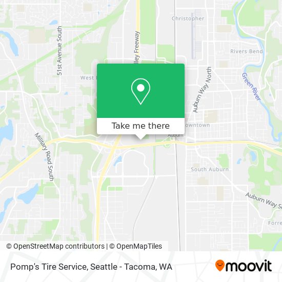 Mapa de Pomp's Tire Service