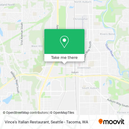 Mapa de Vince's Italian Restaurant