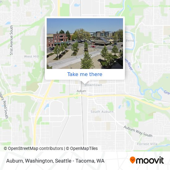 Auburn, Washington map