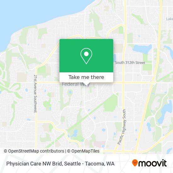 Physician Care NW Brid map