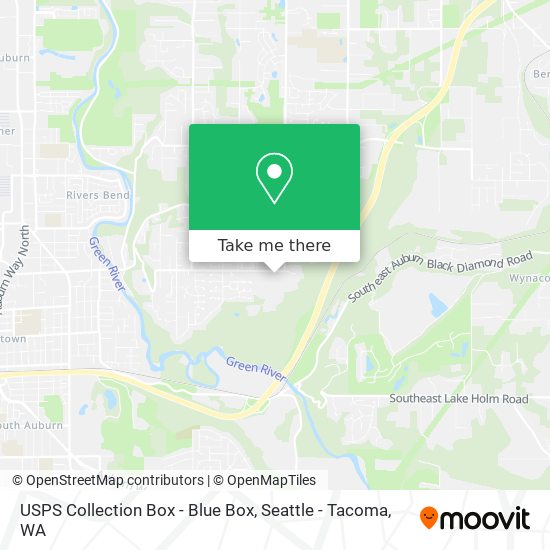 USPS Collection Box - Blue Box map