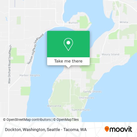 Dockton, Washington map