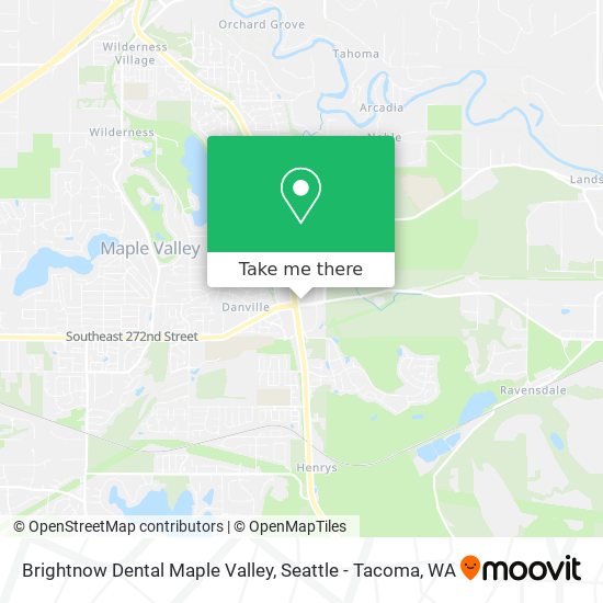 Brightnow Dental Maple Valley map