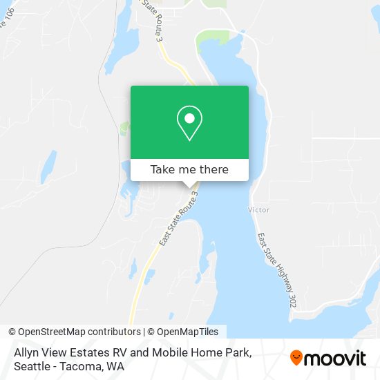 Allyn View Estates RV and Mobile Home Park map