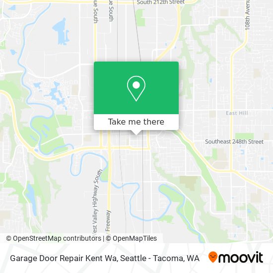 Garage Door Repair Kent Wa map