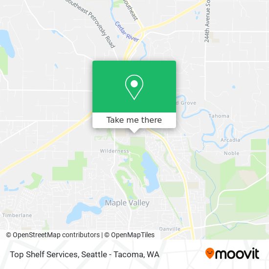 Top Shelf Services map