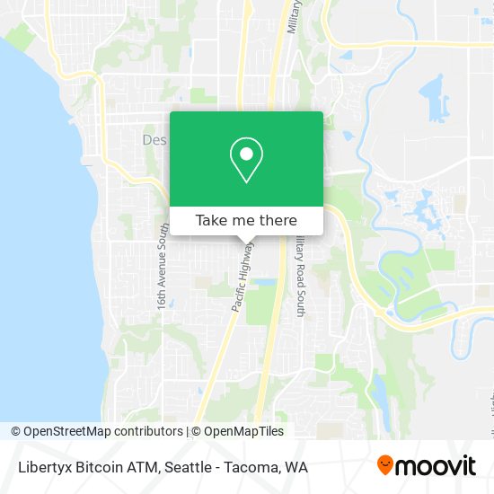 Mapa de Libertyx Bitcoin ATM