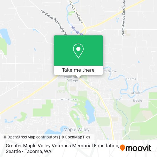 Greater Maple Valley Veterans Memorial Foundation map