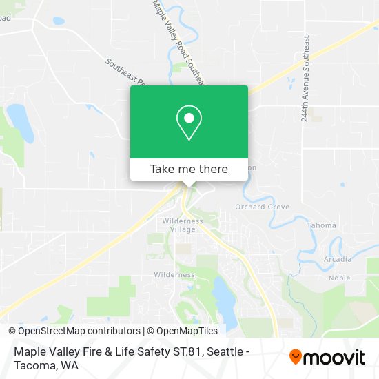 Maple Valley Fire & Life Safety ST.81 map