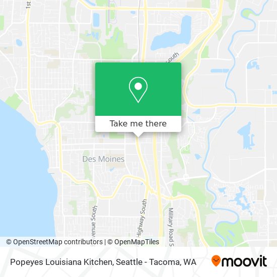 Mapa de Popeyes Louisiana Kitchen