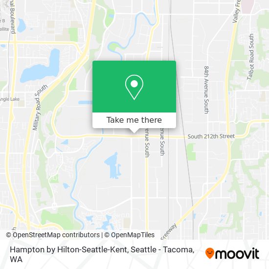Mapa de Hampton by Hilton-Seattle-Kent