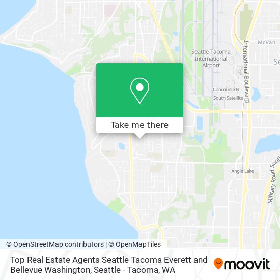 Top Real Estate Agents Seattle Tacoma Everett and Bellevue Washington map