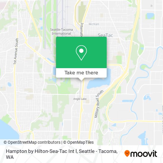 Hampton by Hilton-Sea-Tac Int l map