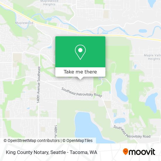 King County Notary map
