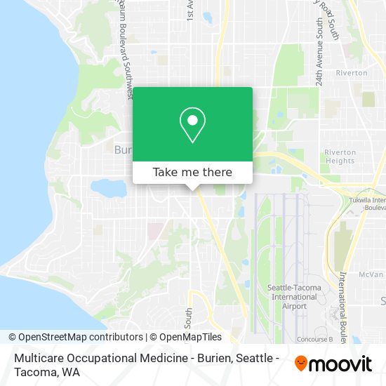 Multicare Occupational Medicine - Burien map