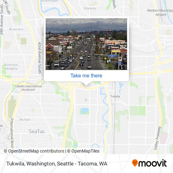 Mapa de Tukwila, Washington