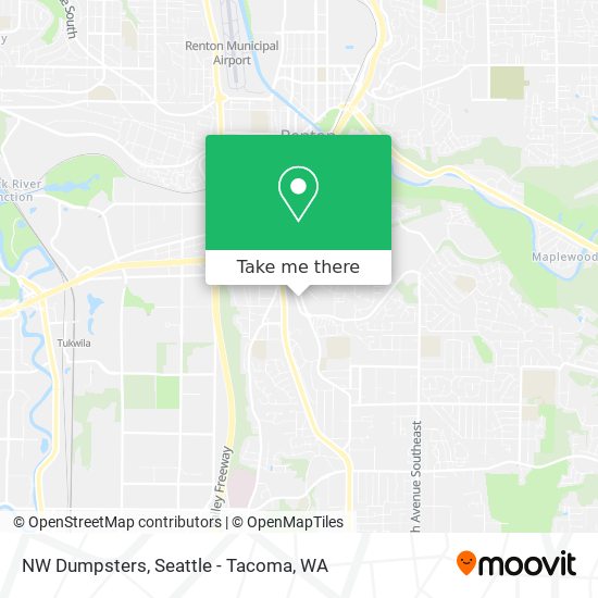 NW Dumpsters map