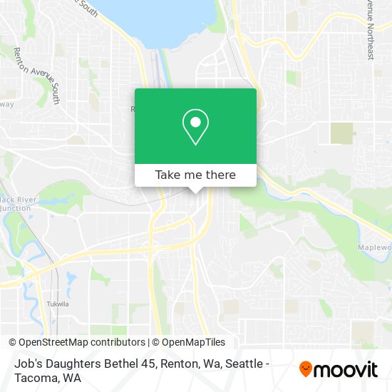 Job's Daughters Bethel 45, Renton, Wa map