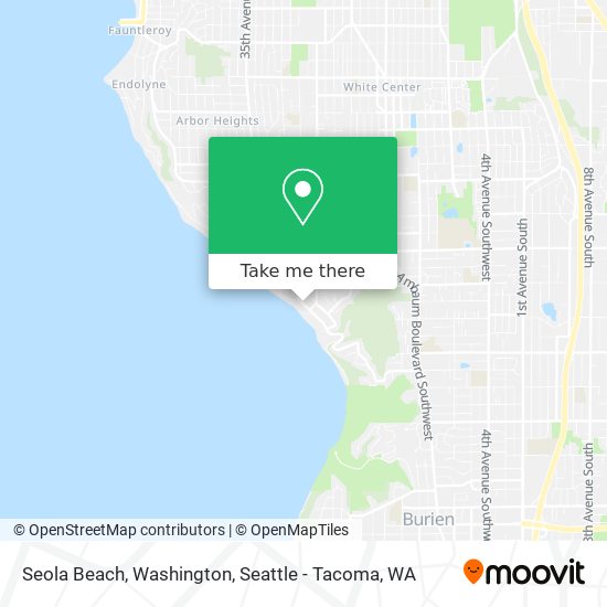 Seola Beach, Washington map