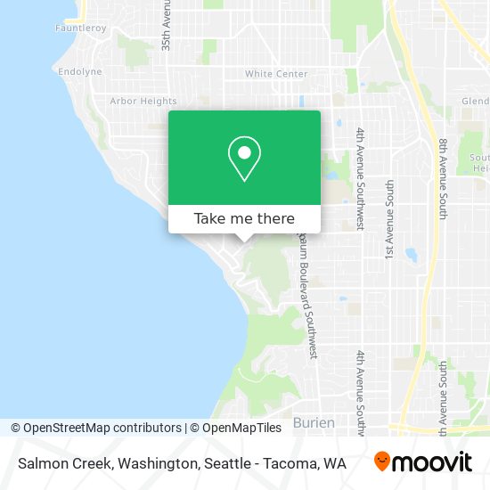 Salmon Creek, Washington map