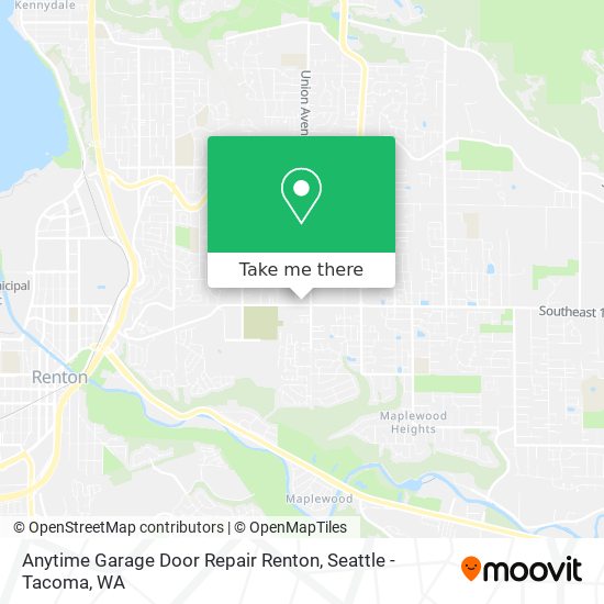 Mapa de Anytime Garage Door Repair Renton