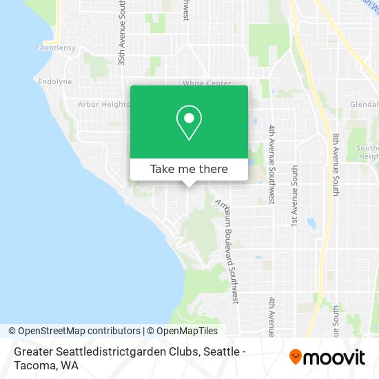 Greater Seattledistrictgarden Clubs map