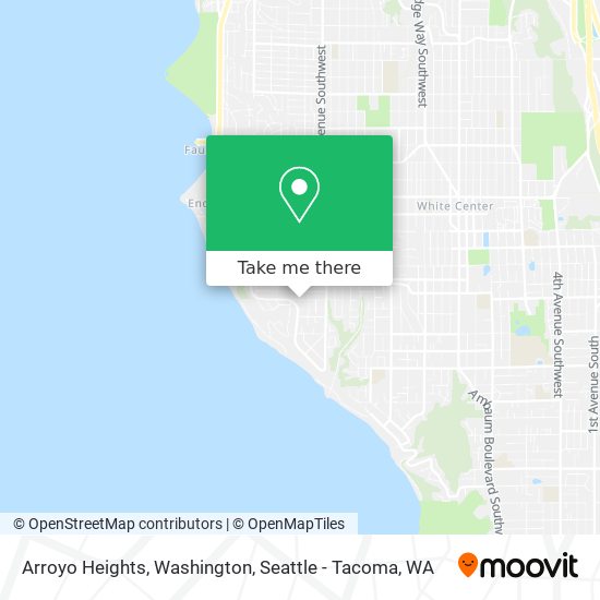 Arroyo Heights, Washington map