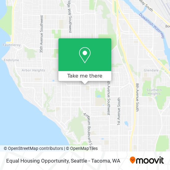 Mapa de Equal Housing Opportunity