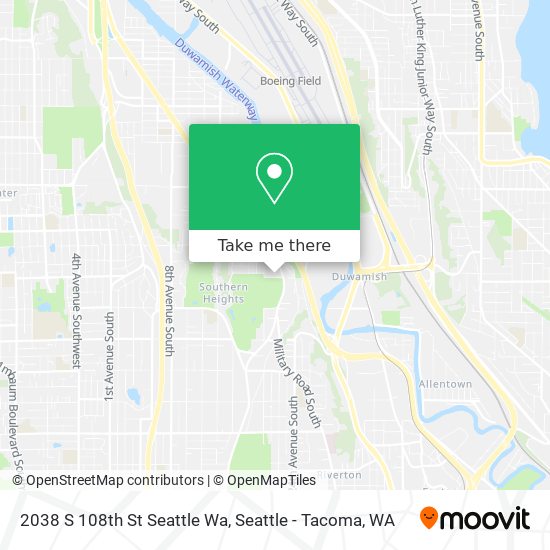 2038 S 108th St Seattle Wa map