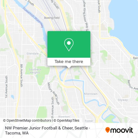 NW Premier Junior Football & Cheer map