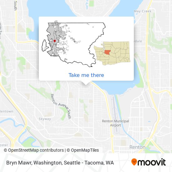 Mapa de Bryn Mawr, Washington