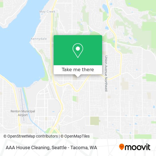 AAA House Cleaning map