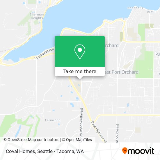 Coval Homes map