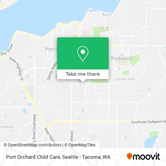 Port Orchard Child Care map