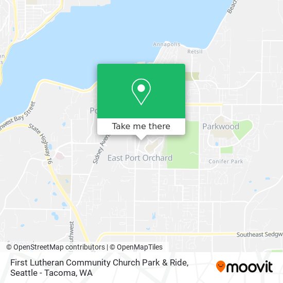 First Lutheran Community Church Park & Ride map