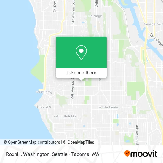 Roxhill, Washington map