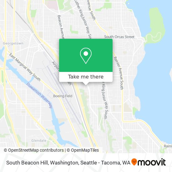 South Beacon Hill, Washington map