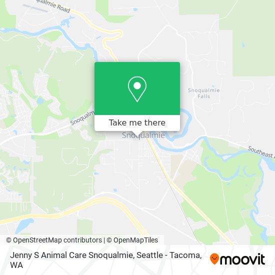 Mapa de Jenny S Animal Care Snoqualmie